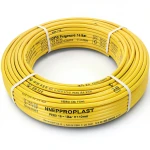 أنابيب HDPE PE 80 ضغط 16 بار قطر 110 مم سمك 12.3 مم لون أصفر | نيبروبلاست