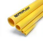 HDPE Pipes PE 100 Pressure 20 Bar 140 mm Diameter 15.7 mm Thickness Yellow | NEPROPLAST