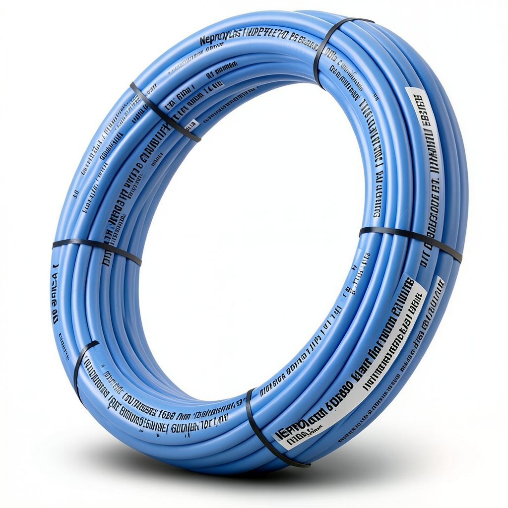 أنابيب HDPE نيبروبلاست PE 80 ضغط 16 بار قطر خارجي 125 مم سمك 14 مم لون أزرق | نيبروبلاست
