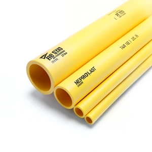 HDPE Pipes PE 100 Pressure 20 Bar 140 mm Diameter 15.7 mm Thickness Yellow | NEPROPLAST