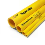 مواسير HDPE نيبروبلاست PE 100 ضغط 20 بار قطر خارجي 280 مم سمك 31.3 مم لون أصفر | نيبروبلاست