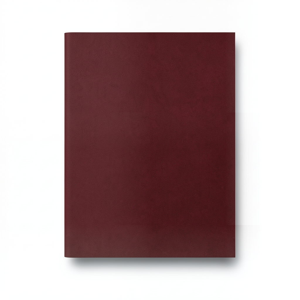 German Plain Wallpaper 10m x 0.53m Dark Red, Model 445886