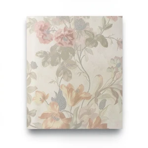 Floral Wallpaper 10 m x 0.70 m Beige Color, Model 13071