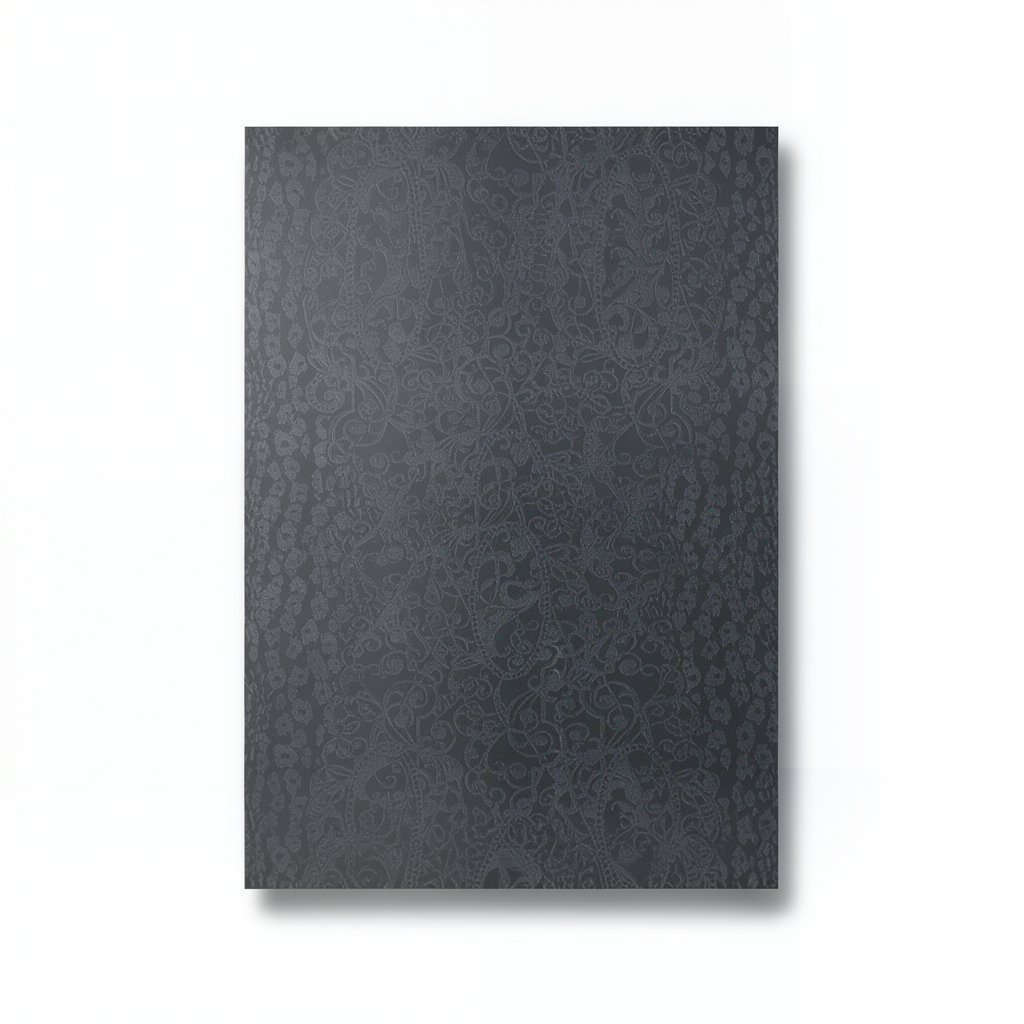 Patterned Wallpaper 10 m x 0.70 m Dark Gray, Model 14004