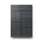 German Wallpaper 10m x 0.53m Dark Gray Color, Model 524314