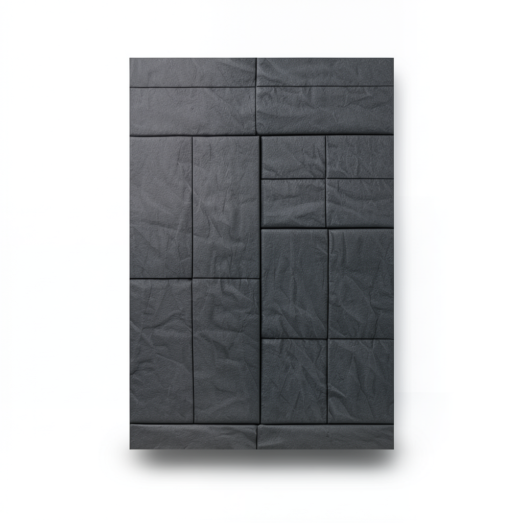 German Wallpaper 10m x 0.53m Dark Gray Color, Model 524314