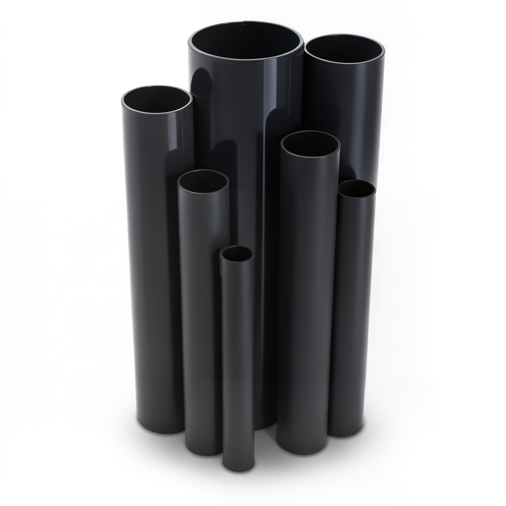 مواسير UPVC ضغط 4 بار قطر خارجي 315 مم سمك 6.2 مم لون اسود