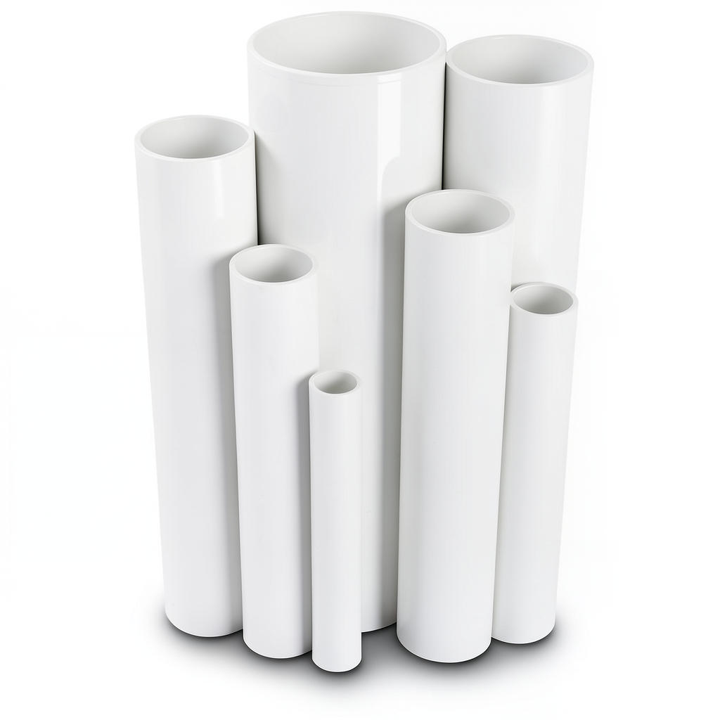مواسير UPVC ضغط اسمي 6 بار قطر خارجي 315 مم سمك 9.2 مم لون أبيض