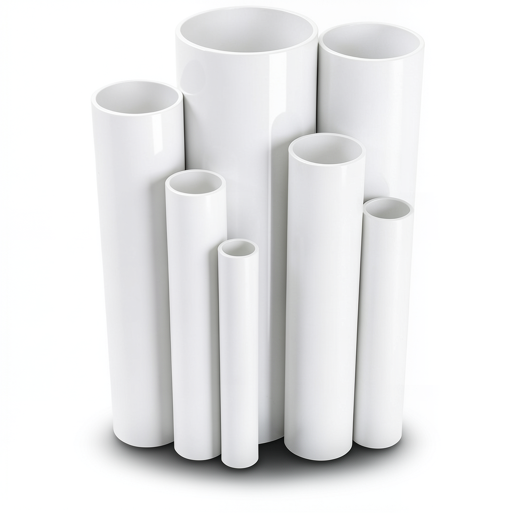 مواسير UPVC ضغط اسمي 10 بار قطر خارجي 315 مم سمك 15 مم لون أبيض