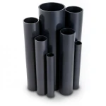 مواسير UPVC ضغط اسمي 16 بار قطر خارجي 315 مم سمك 23.4 مم لون اسود