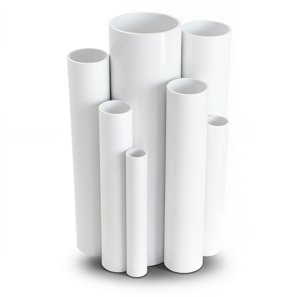 مواسير UPVC ضغط 2.5 بار قطر خارجي 355 مم سمك 2.9 مم لون أبيض