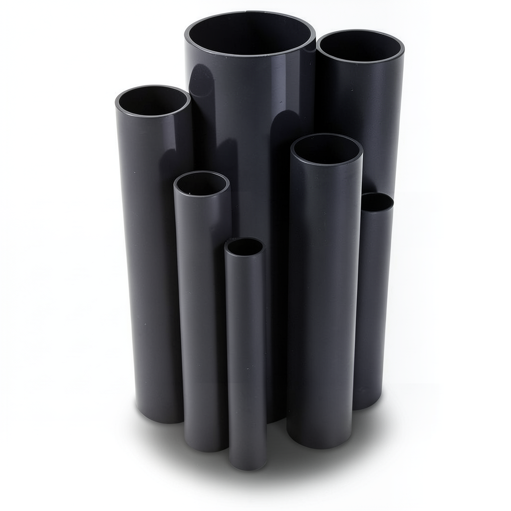 مواسير UPVC ضغط 2.5 بار قطر خارجي 315 مم سمك 2.5 مم لون اسود