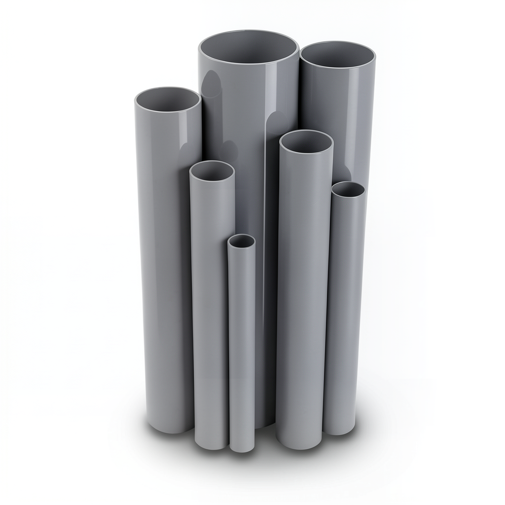 مواسير UPVC ضغط اسمي 2.5 بار قطر خارجي 355 مم سمك 2.9 مم لون رمادي