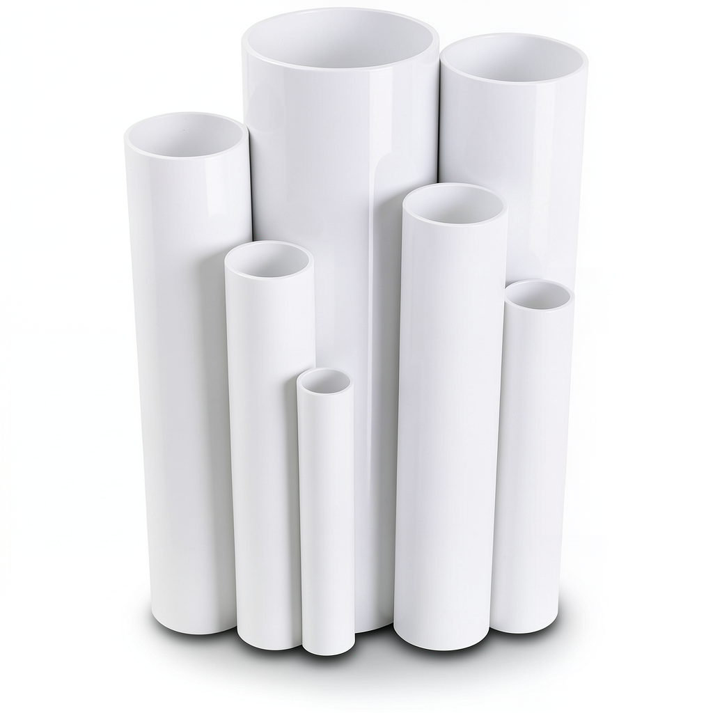 مواسير UPVC ضغط 4 بار قطر خارجي 315 مم سمك 6.2 مم لون أبيض