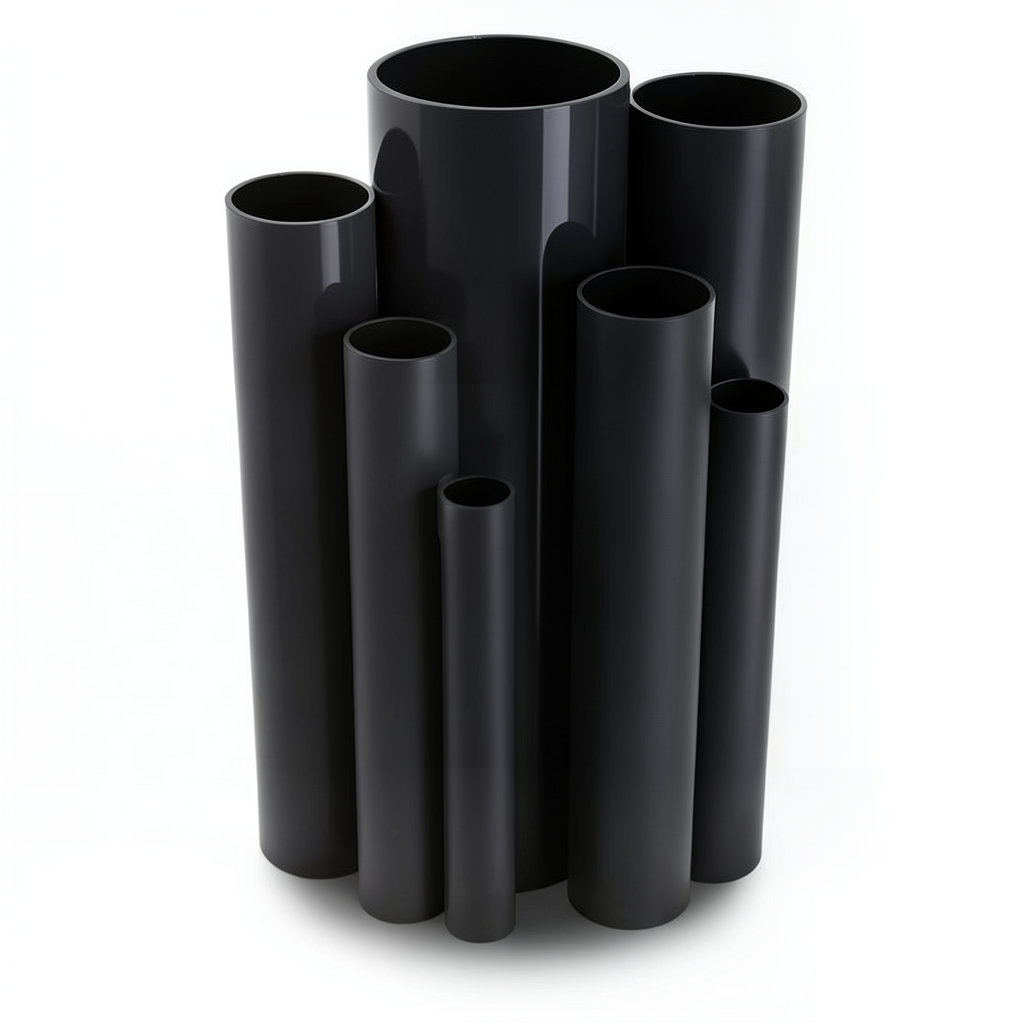 مواسير UPVC ضغط 4 بار قطر خارجي 315 مم سمك 6.2 مم لون اسود