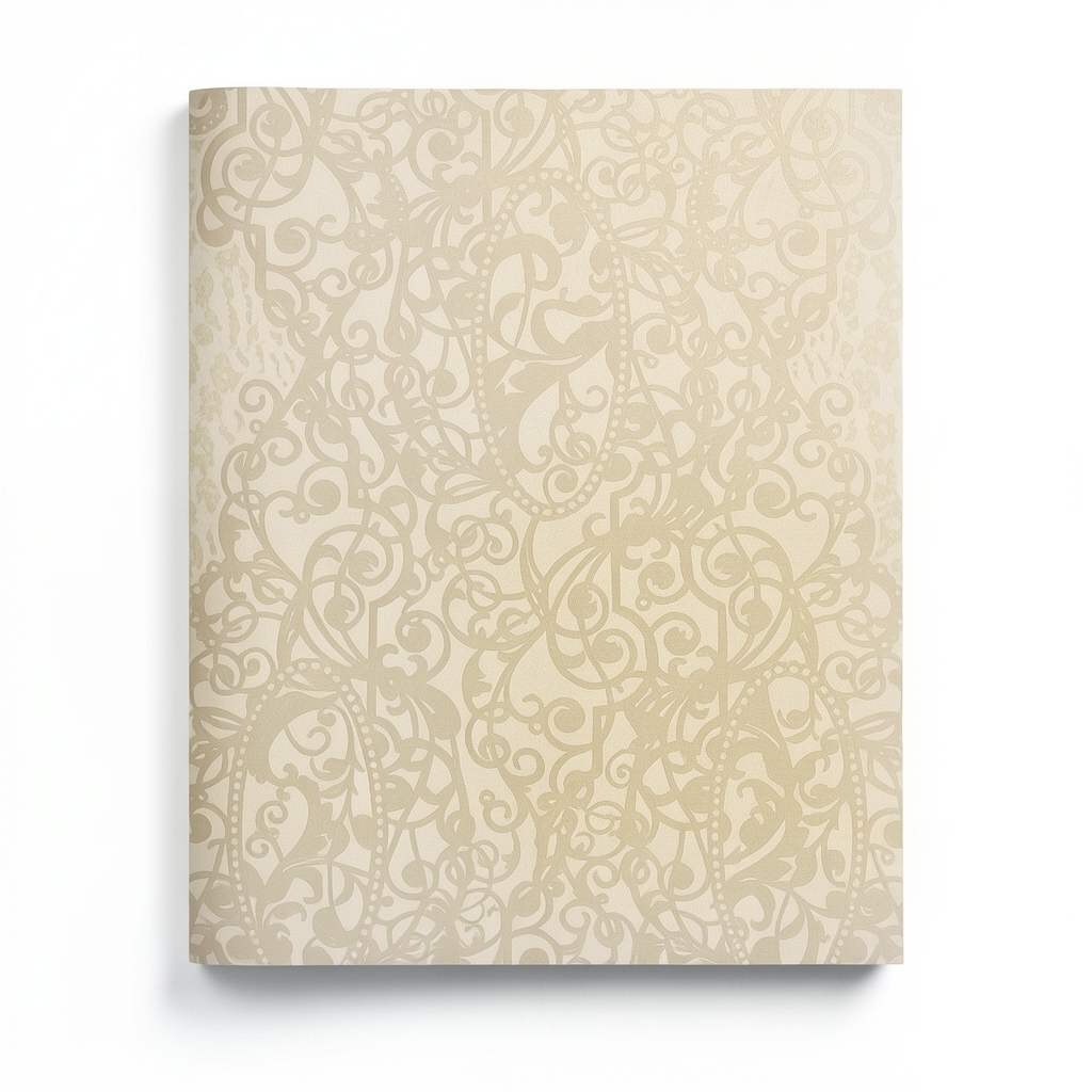 Italian Wallpaper Patterned Design 10 m x 0.70 m Beige