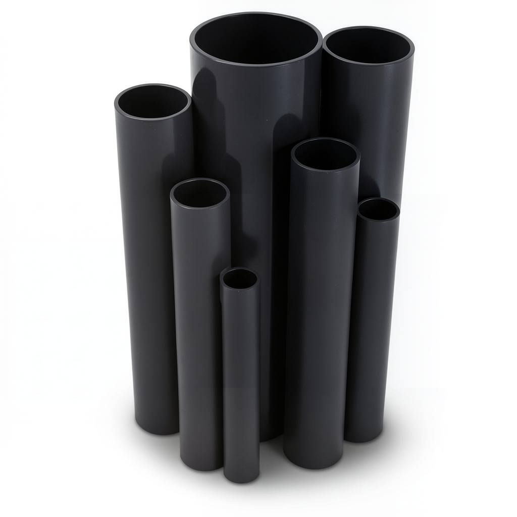 مواسير UPVC ضغط 2.5 بار قطر خارجي 315 مم سمك 2.5 مم لون اسود
