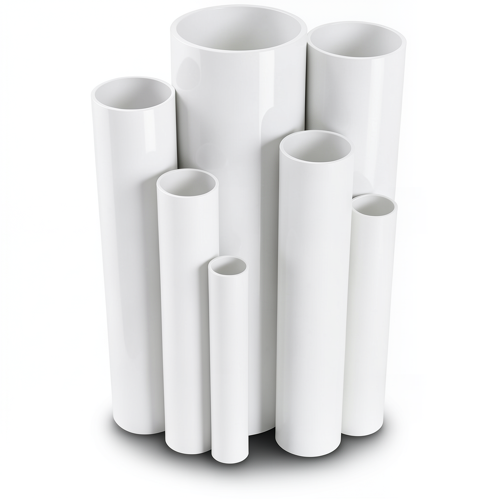 مواسير UPVC ضغط اسمي 10 بار قطر خارجي 315 مم سمك 15 مم لون أبيض