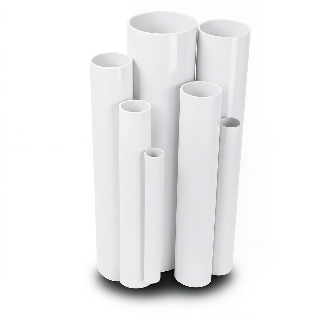 مواسير UPVC ضغط 4 بار قطر خارجي 315 مم سمك 6.2 مم لون أبيض