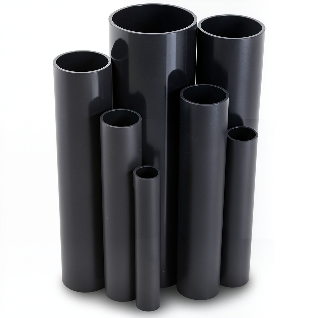 مواسير UPVC ضغط 4 بار قطر خارجي 315 مم سمك 6.2 مم لون اسود