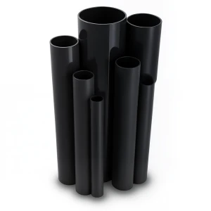 مواسير UPVC ضغط اسمي 16 بار قطر خارجي 250 مم سمك 18.6 مم لون اسود