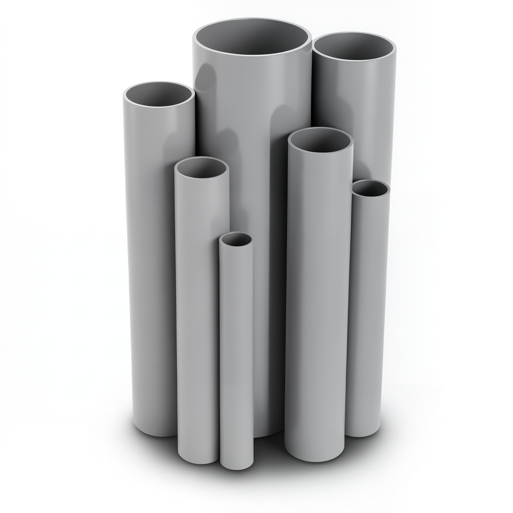 UPVC Pipes Pressure 16 Bar Outside Diameter 315 mm Thickness 23.4 mm Gray