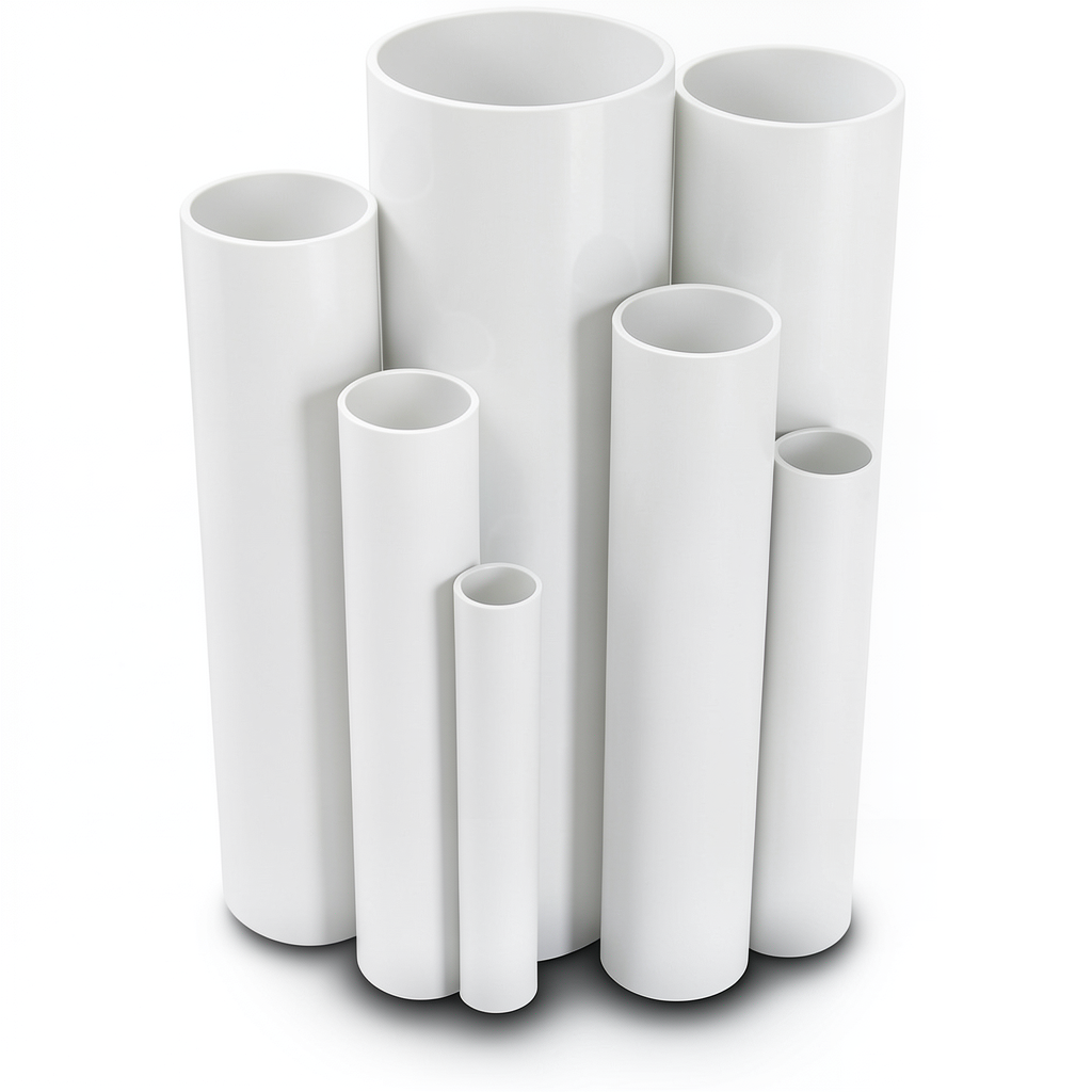 مواسير UPVC ضغط اسمي 10 بار قطر خارجي 315 مم سمك 15 مم لون أبيض