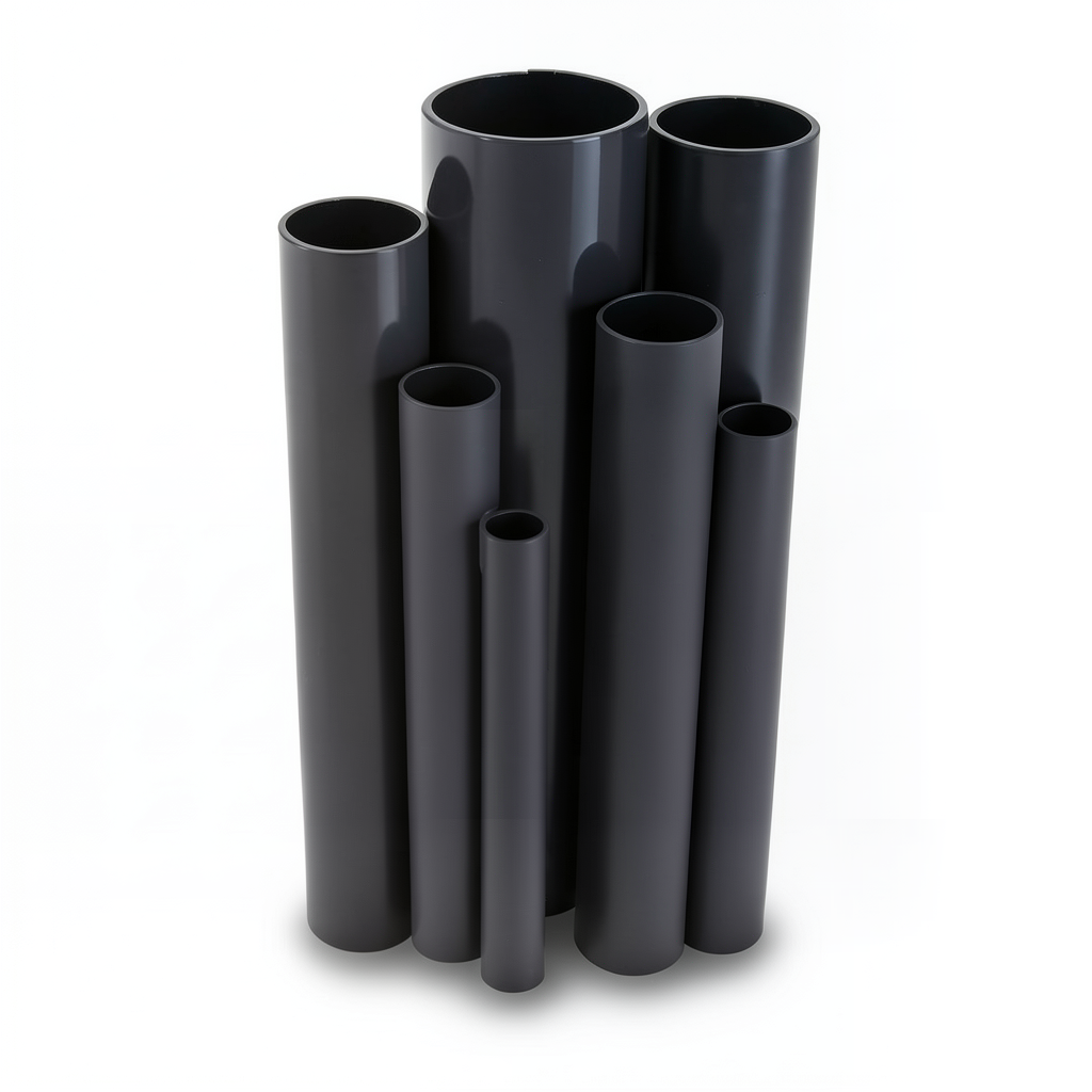 مواسير UPVC ضغط 2.5 بار قطر خارجي 355 مم سمك 2.9 مم لون اسود