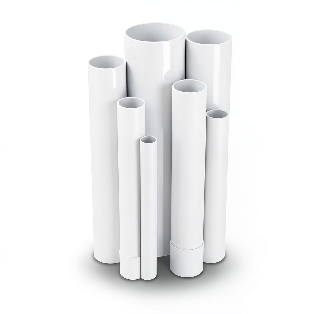 مواسير UPVC ضغط اسمي 10 بار قطر خارجي 450 مم سمك 21.5 مم لون أبيض
