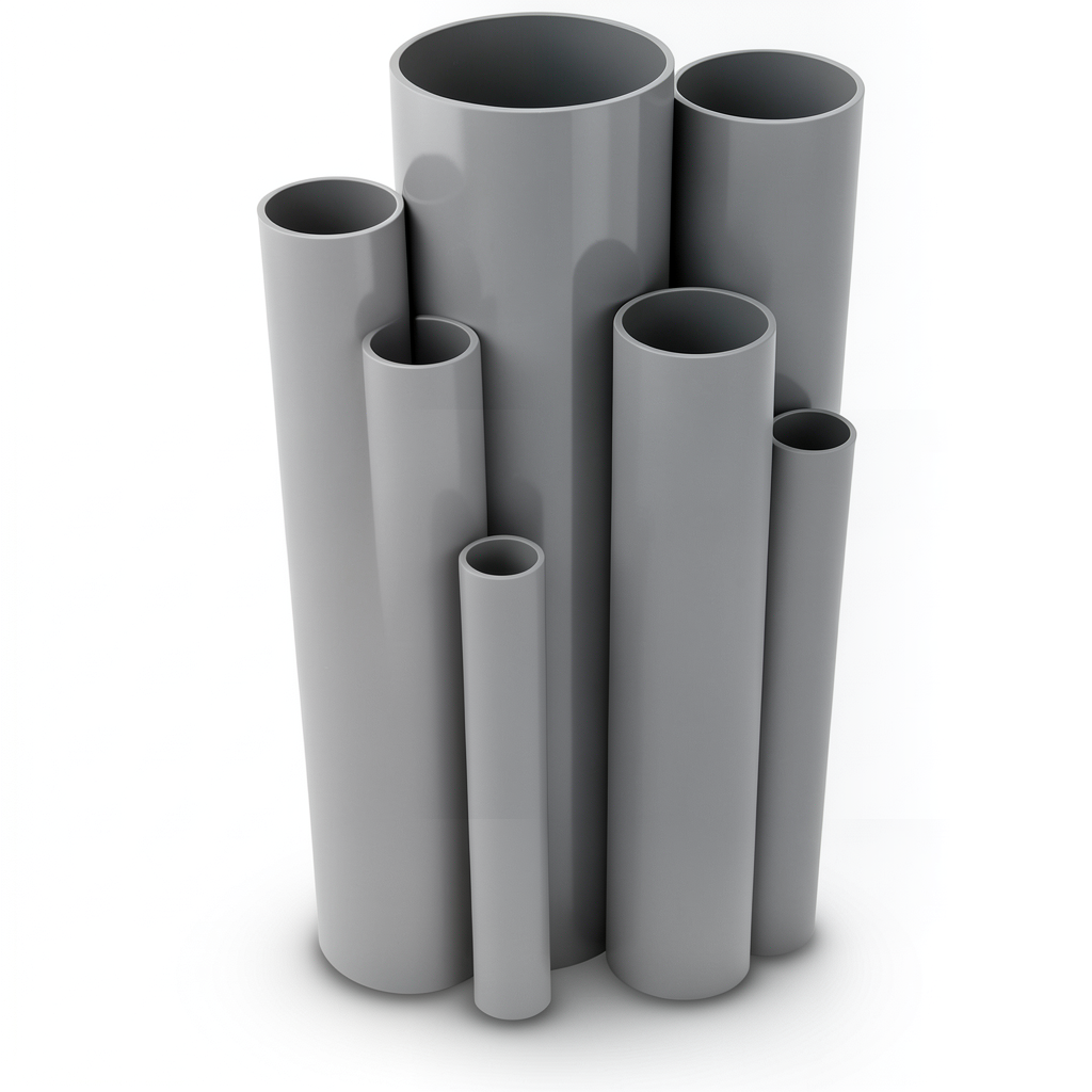 UPVC Pipes Pressure 16 Bar Outside Diameter 315 mm Thickness 23.4 mm Gray