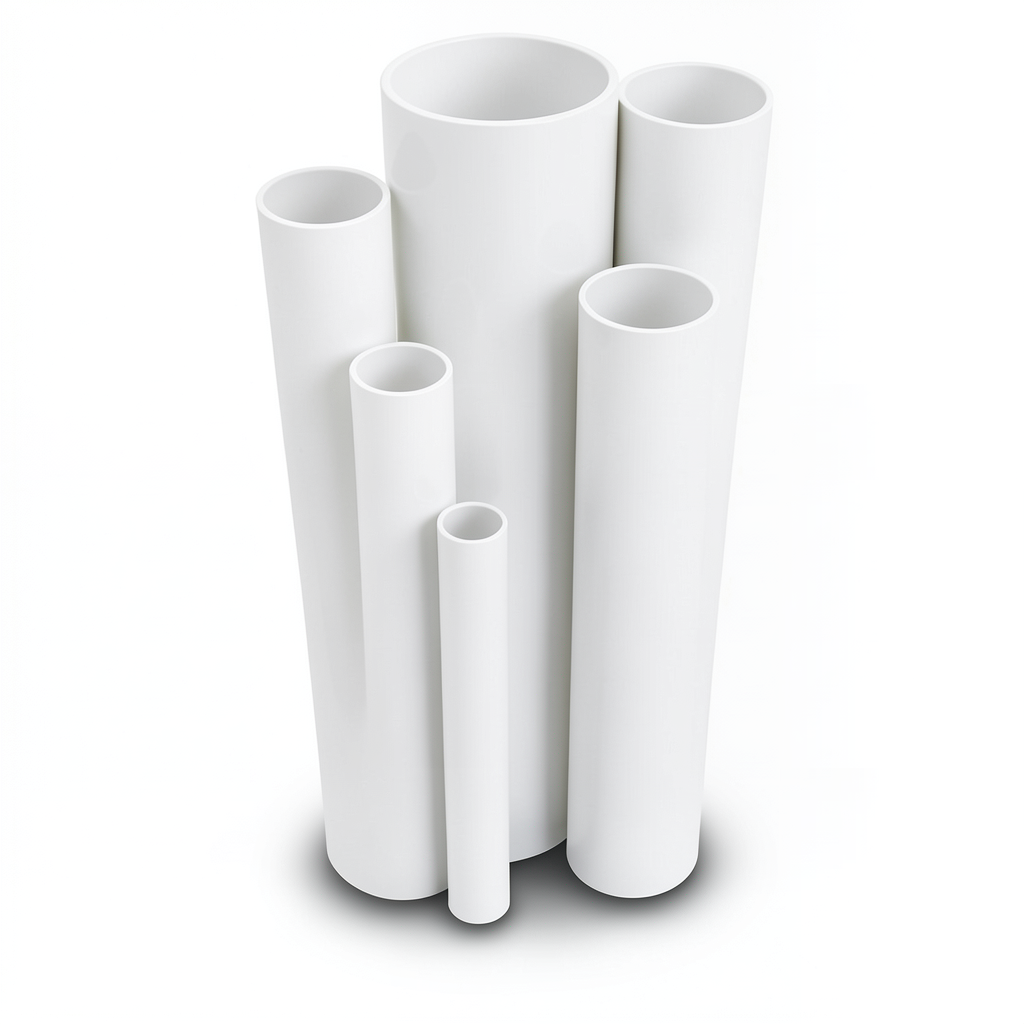 مواسير UPVC ضغط 2.5 بار قطر خارجي 355 مم سمك 2.9 مم لون أبيض