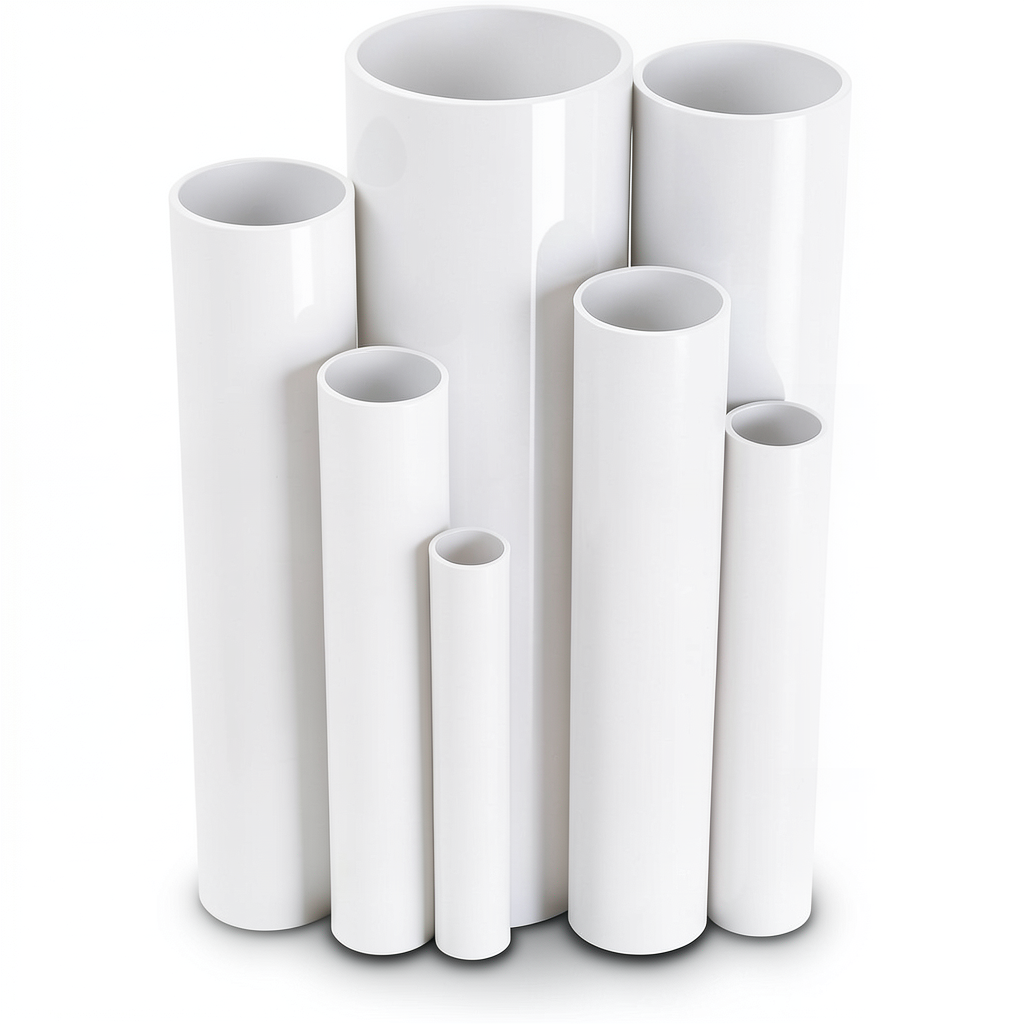 UPVC Pipes Nominal Pressure 10 Bar Outside Diameter 450 mm Thickness 21.5 mm White