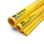 مواسير HDPE نيبروبلاست PE 80 ضغط 16 بار قطر خارجي 180 مم سمك 20.1 مم لون أصفر | نيبروبلاست