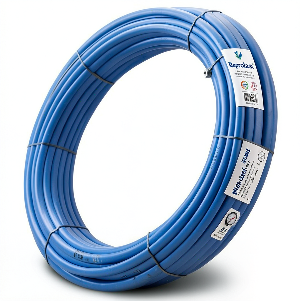 Neproplast HDPE Pipes PE 100 Pressure 20 Bar Outside Diameter 25 mm Thickness 2.8 mm Blue | NEPROPLAST