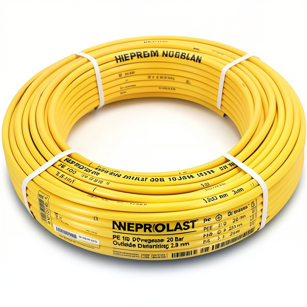 HDPE Pipes PE 100 Pressure 20 Bar Outside Diameter 25 mm Thickness 2.8 mm Yellow | NEPROPLAST