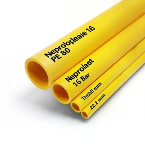 Neproplast HDPE Pipes PE 80 Pressure 16 Bar Outside Diameter 225 mm Thickness 25.2 mm Yellow | NEPROPLAST