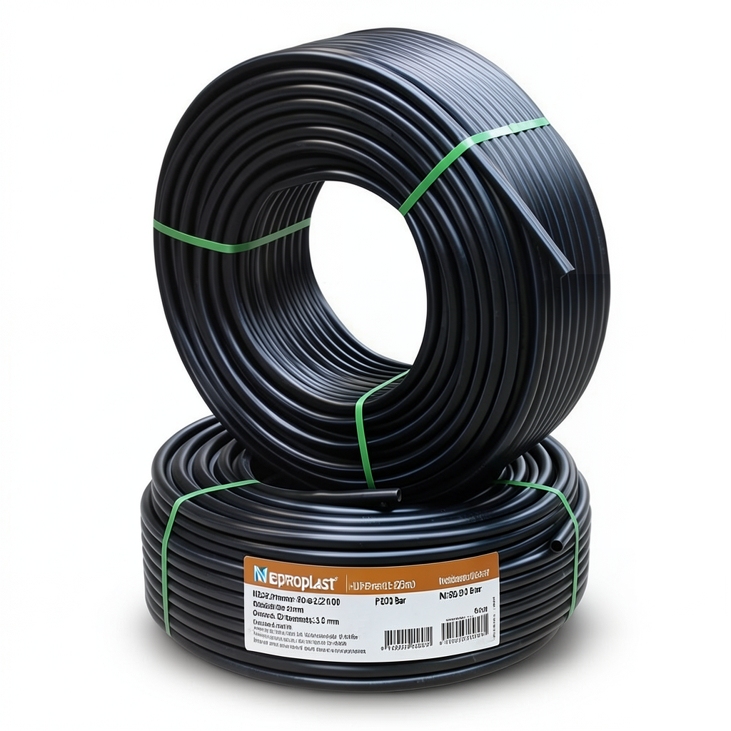 Neproplast HDPE Pipes PE 100 Pressure 20 Bar Outside Diameter 32 mm Thickness 3.6 mm Black | NEPROPLAST