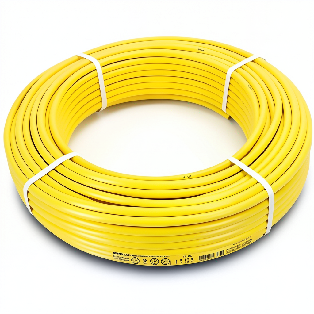 أنابيب HDPE PE 100 ضغط 20 بار قطر خارجي 25 مم سمك 2.8 مم لون أصفر | نيبروبلاست