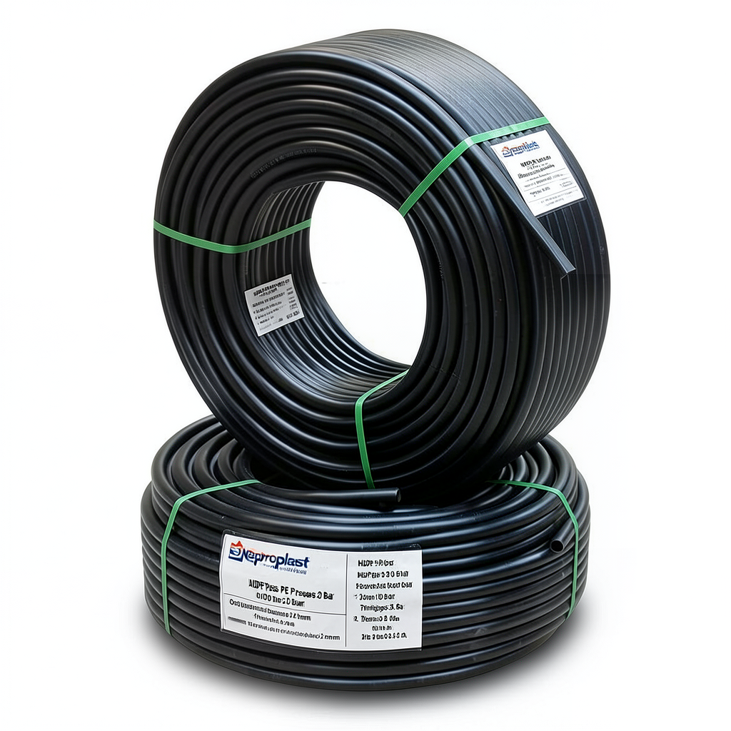 Neproplast HDPE Pipes PE 100 Pressure 20 Bar Outside Diameter 32 mm Thickness 3.6 mm Black | NEPROPLAST