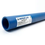 أنابيب HDPE بولي ايثيلين عالي الكثافة PE 100 ضغط 20 بار قطر خارجي 280 مم سمك 31.3 مم لون أزرق | نيبروبلاست