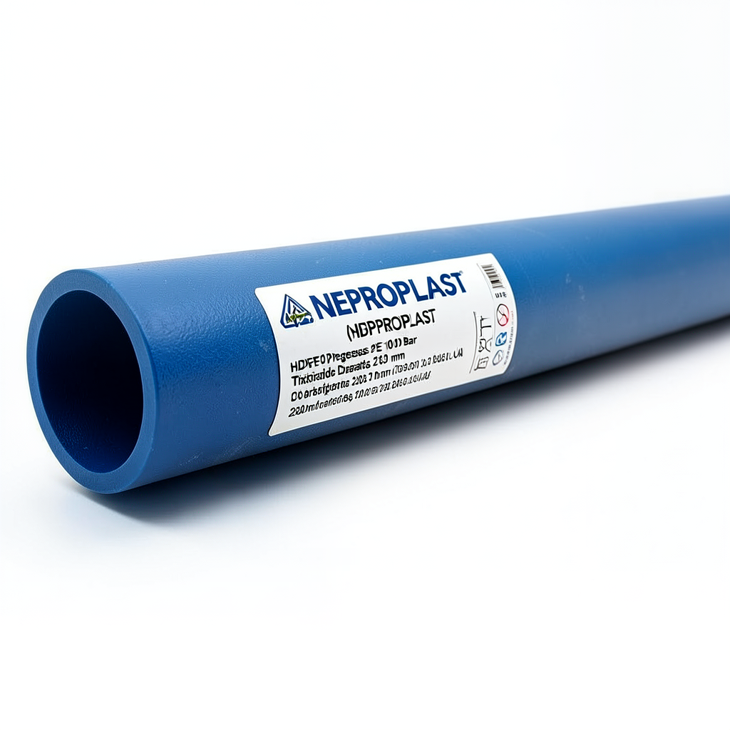 HDPE Pipes PE 100 Pressure 20 Bar Outside Diameter 280 mm Thickness 31.3 mm Blue | NEPROPLAST