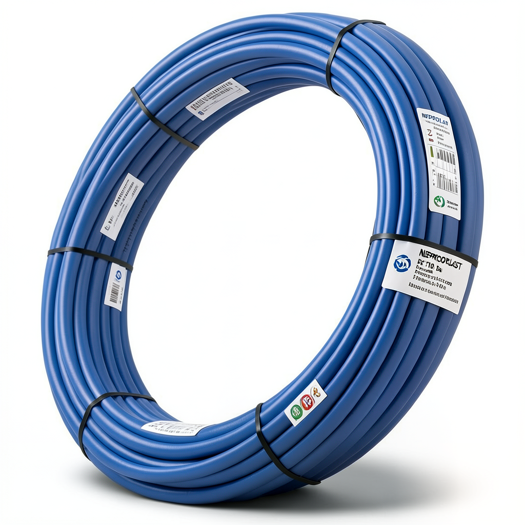 HDPE Pipes PE 100 Pressure 20 Bar Diameter 32 mm Thickness 3.6 mm Blue | NEPROPLAST