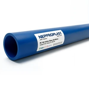 HDPE Pipes PE 100 Pressure 20 Bar Outside Diameter 200 mm Thickness 22.4 mm Blue | NEPROPLAST