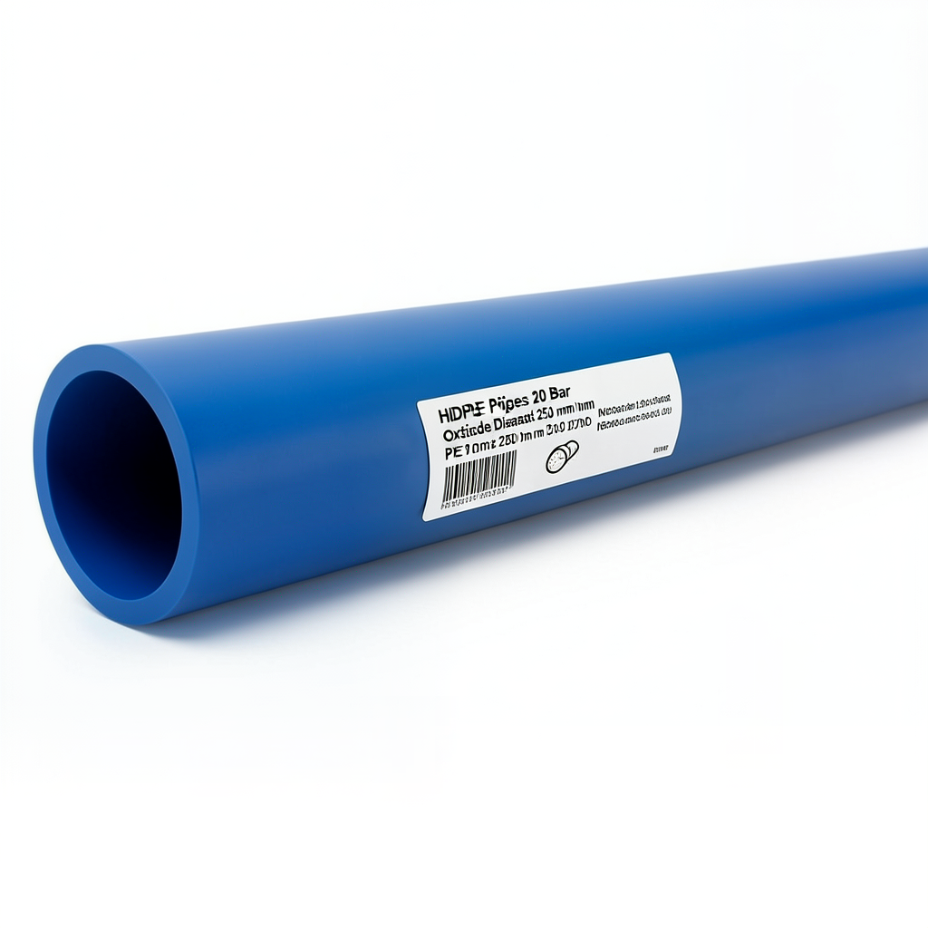HDPE Pipes PE 100 Pressure 20 Bar Outside Diameter 250 mm Thickness 27.9 mm Blue | NEPROPLAST