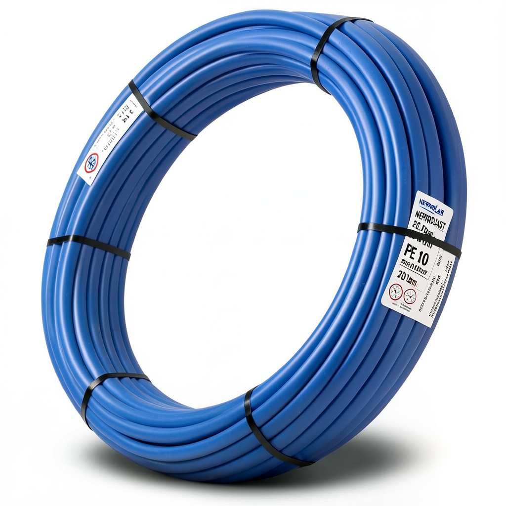 HDPE Pipes PE 100 Pressure 20 Bar Diameter 32 mm Thickness 3.6 mm Blue | NEPROPLAST