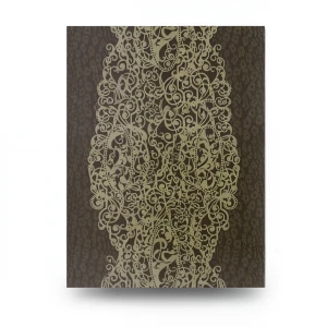 Patterned Wallpaper 10 m x 0.70 m Dark Brown, Model 14008