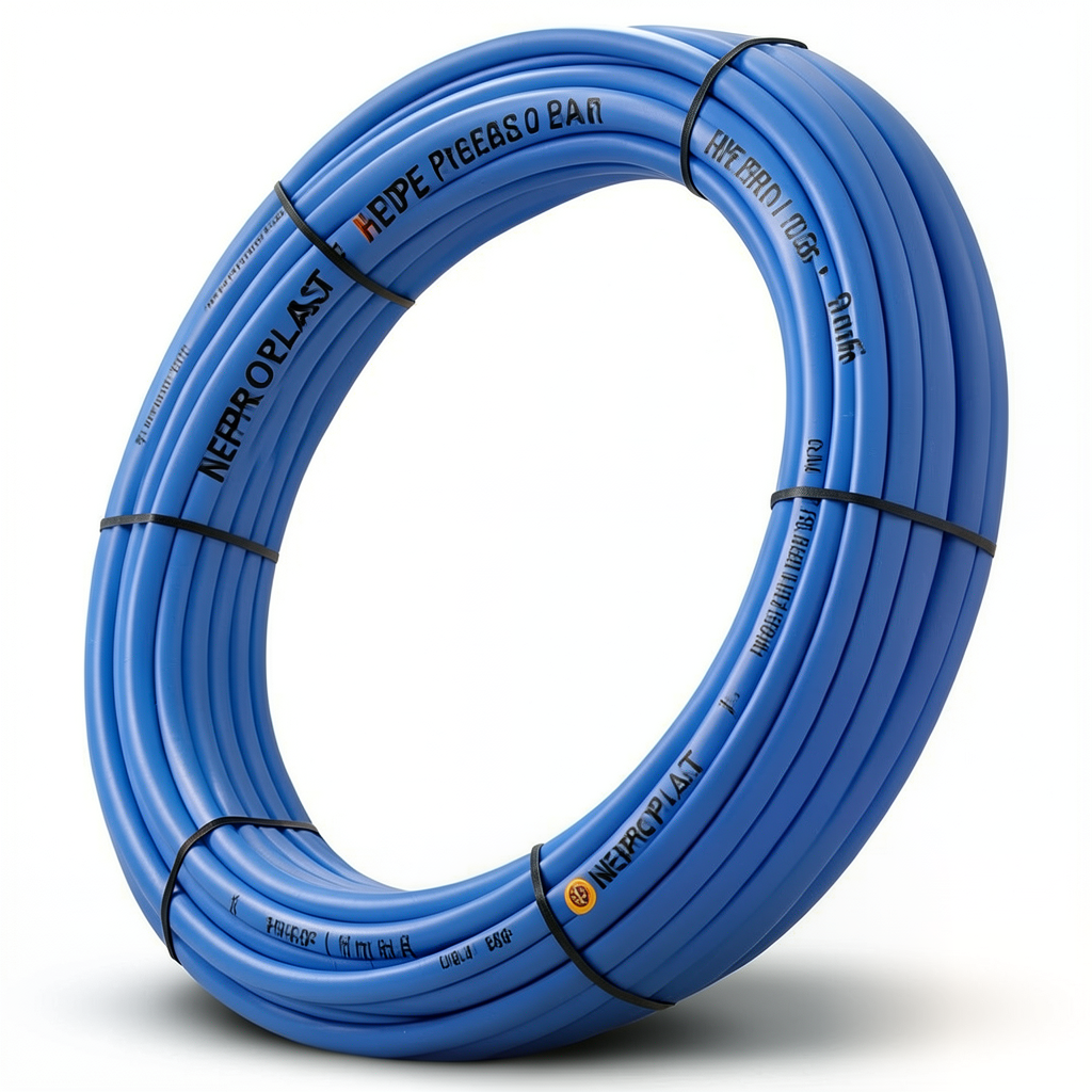 HDPE Pipes PE 100 Pressure 20 Bar Diameter 32 mm Thickness 3.6 mm Blue | NEPROPLAST