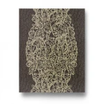 Patterned Wallpaper 10 m x 0.70 m Dark Brown, Model 14008