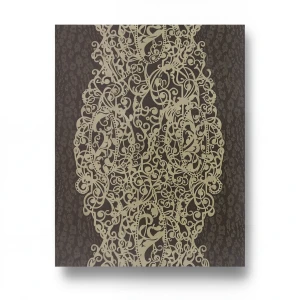 Patterned Wallpaper 10 m x 0.70 m Dark Brown, Model 14008