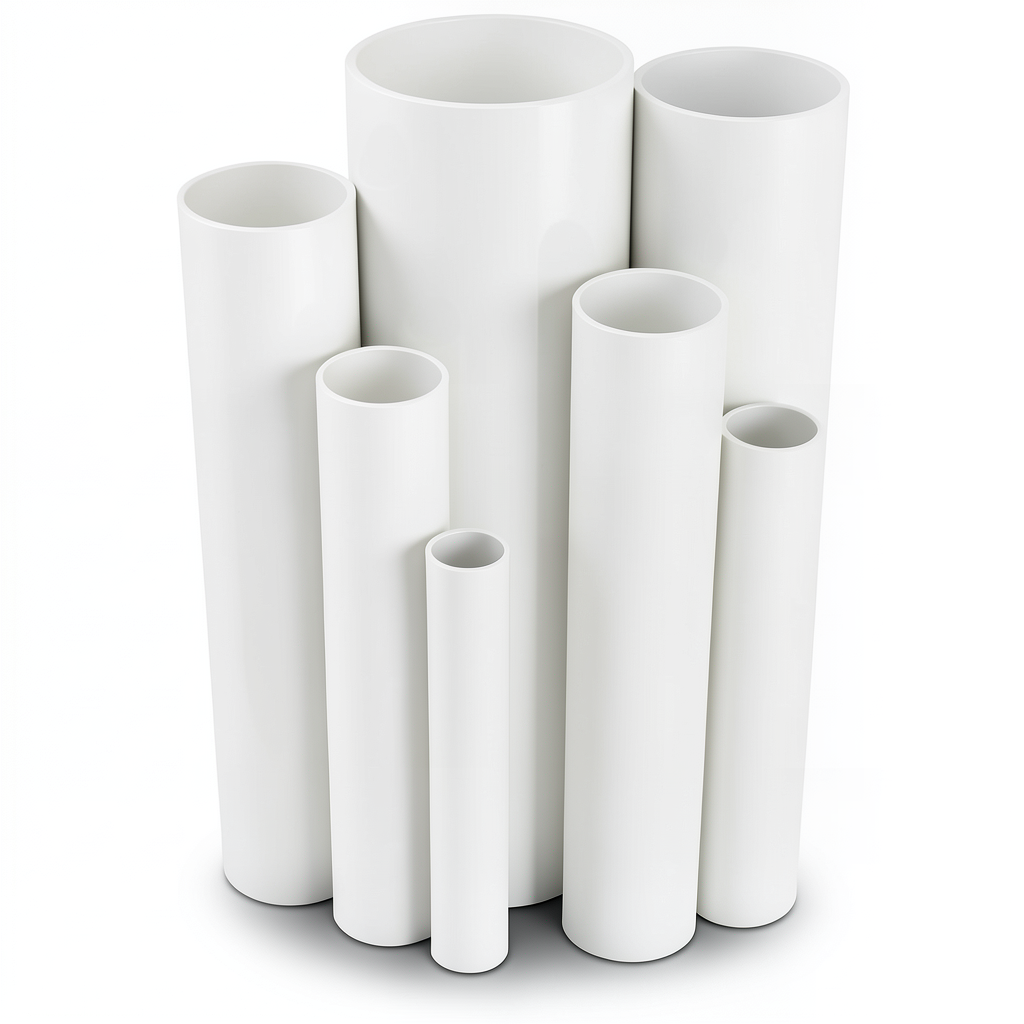 مواسير UPVC ضغط 4 بار قطر خارجي 355 مم سمك 7 مم لون أبيض